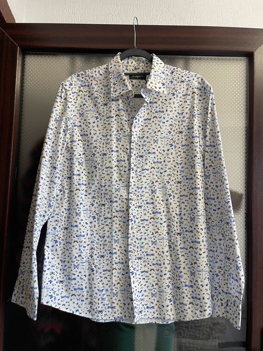 Camasa Bigotti barbati - marimea L - imprimeu cu fluturi