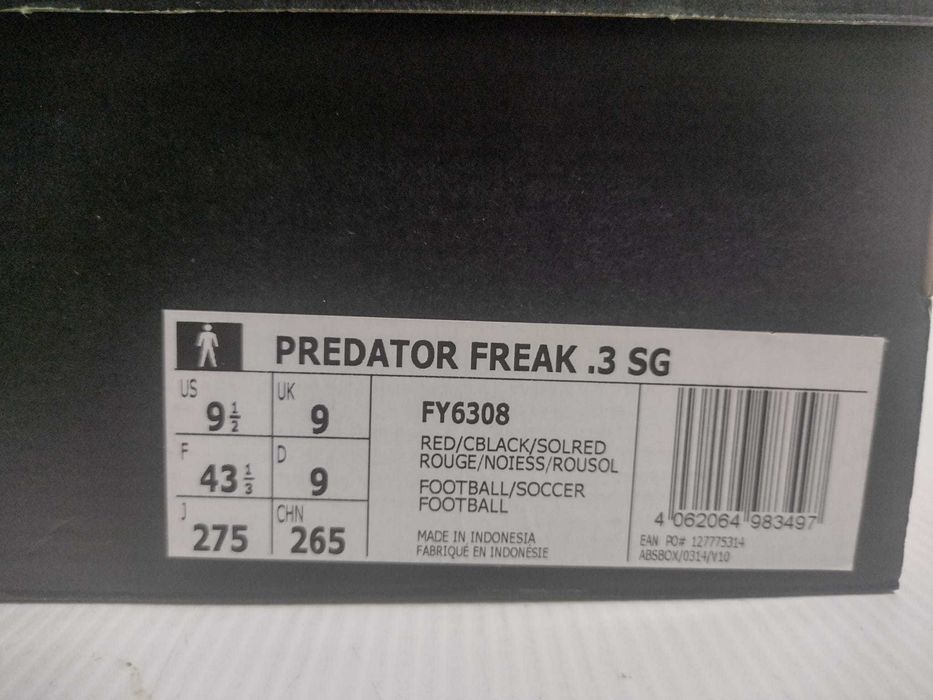 Adidas Predator Freak 3 pentru fotbal gazon marimea 43 1/3 noi in cutie
