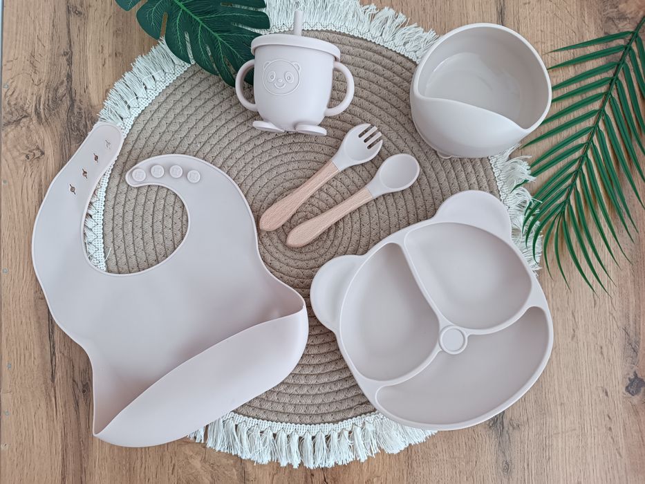 Наборы детской силиконовой посуды для кормления