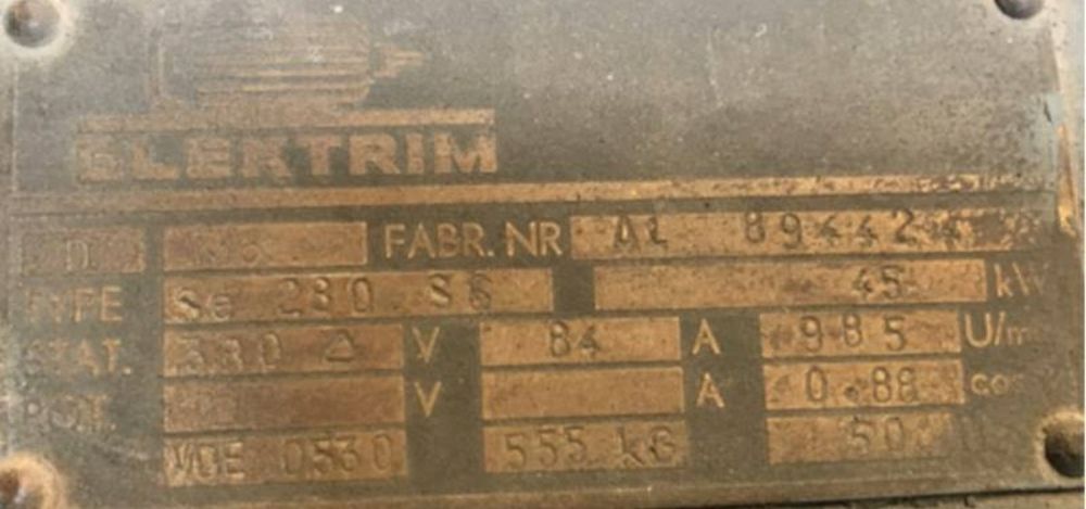 Motor electric trifazat cu flansa, 45kW, 1000rpm, 380V