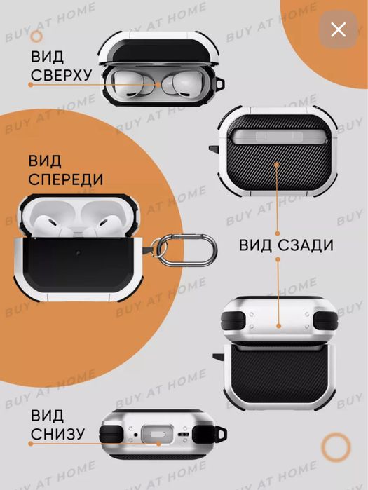Airpods pro 1 Pro 2 чехол
