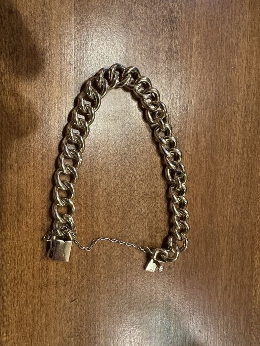 Златна гривна злато ланец синджир  Италия 18 карата унисекс перфектна