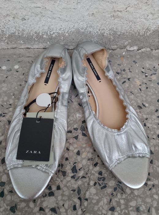 Нови дамски кецове Zara естествена кожа 39 номер