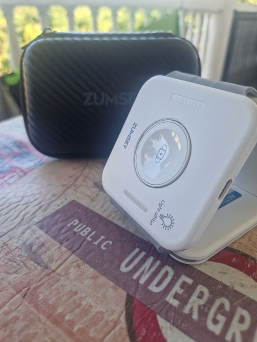 Incarcator Wireless Pliabil 3 in 1 ZUMSEY MagSafe, pachet complet cu husa