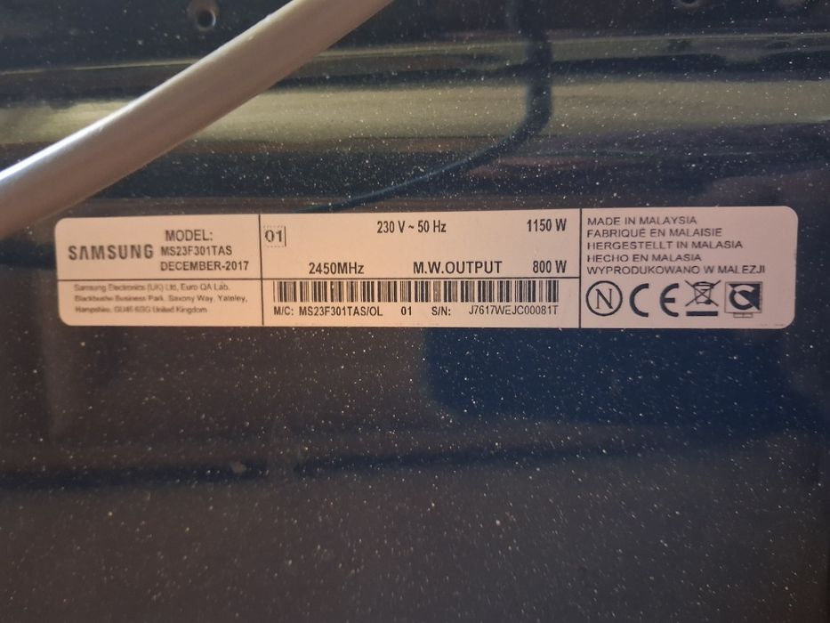 Cuptor microunde SAMSUNG MS23F301TAS, 23l, 800W