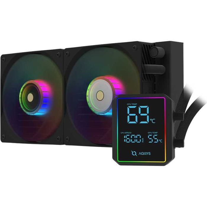 Cooler CPU AQIRYS Aurora 240 AiO Black
