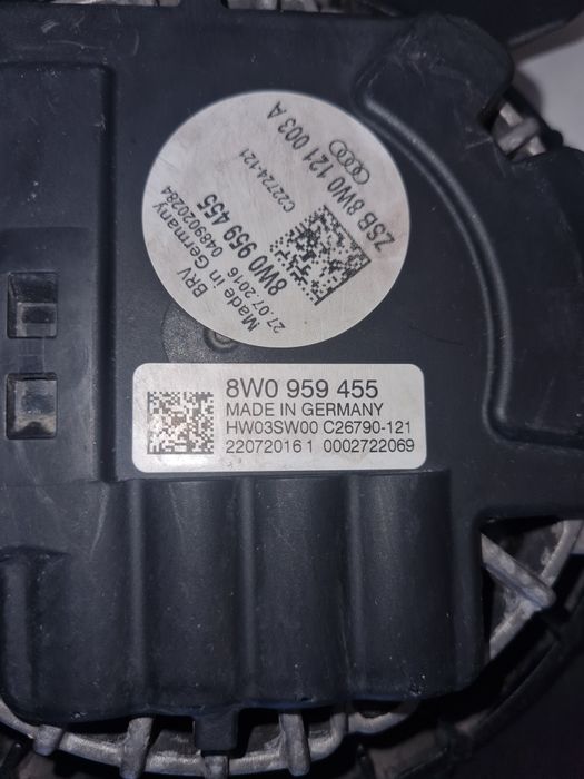 Electroventilator AUDI A4 B9 /cod-8W0121003A / an-2015-2024 / 2.0 Tdi