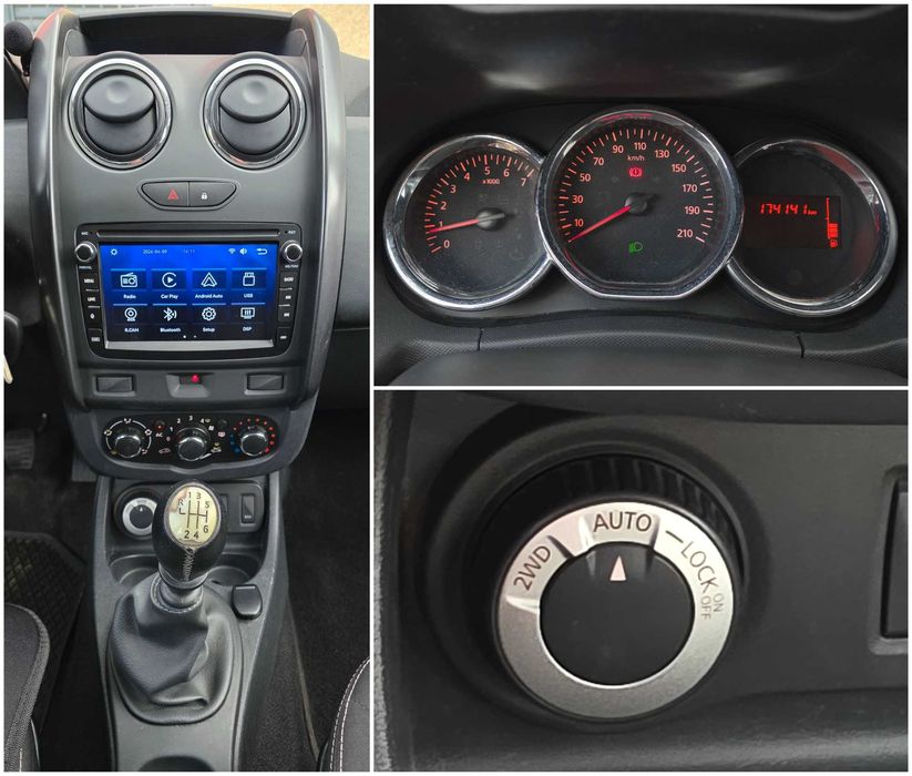 Vand/Schimb/Rate Dacia Duster 4x4 2015, 1.5 DCI 110CP, clima, navigatie Android, comenzi volan distributie schimbata 2 seturi anvelope