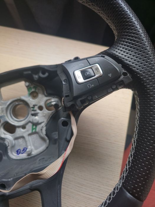 Volan VW Passat Golf 7 pt retrofit  nou piele nappa perforata plus alcantara airbag