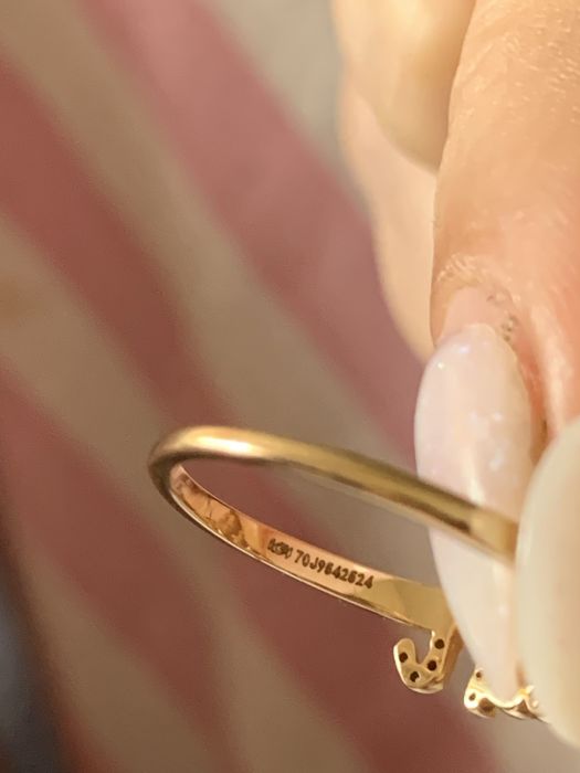 Inel aur, 14 k si 55 diamante, cu certificat