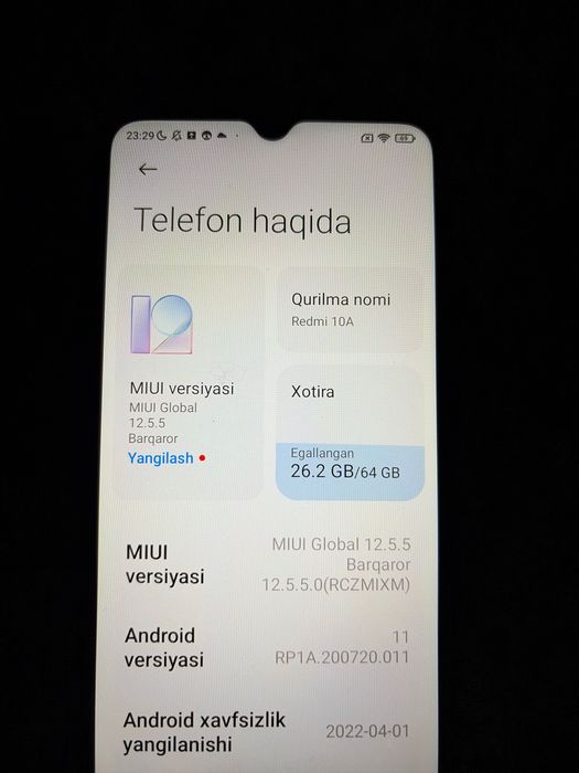 Телефон xiaomi a10
