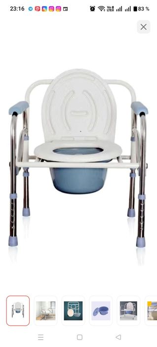 Продам ходунки, кресло-туалет, судно