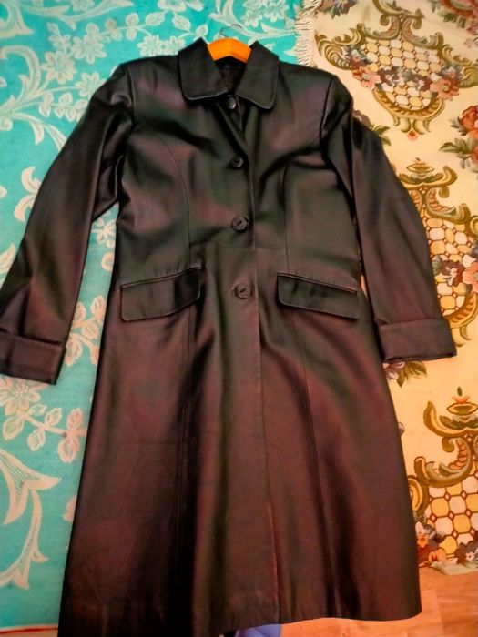 Плащ кожаный натуралка