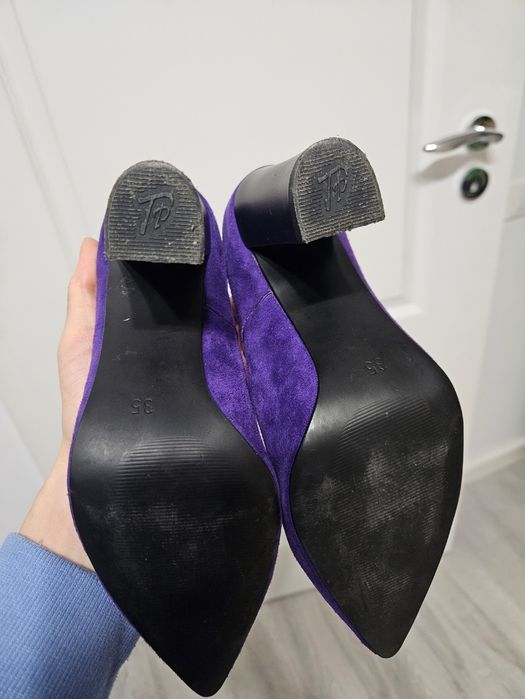 Pantofi cu toc, mov, nr 35
