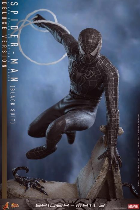 Hot Toys Spider-Man 3  (Black Suit) Deluxe 1/6th