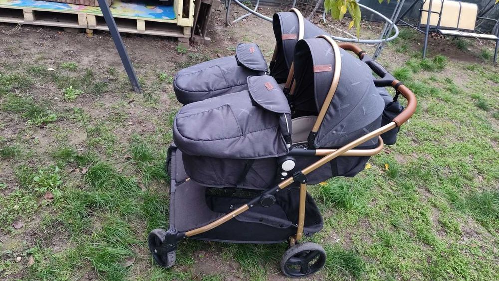 Двойна детска Детска количка Чиполино с две кошчета за кола