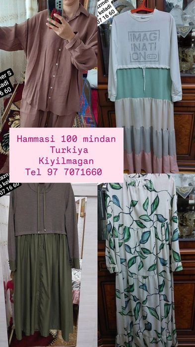 Kiyimlar sotiladi qiziq bosa qilila telefon kelishamiz