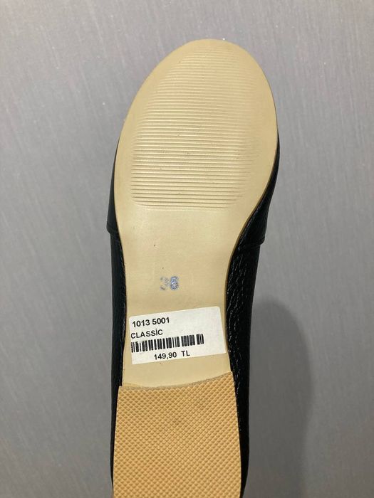 Туфли Бавер, балетки Кожаные. 36 размер