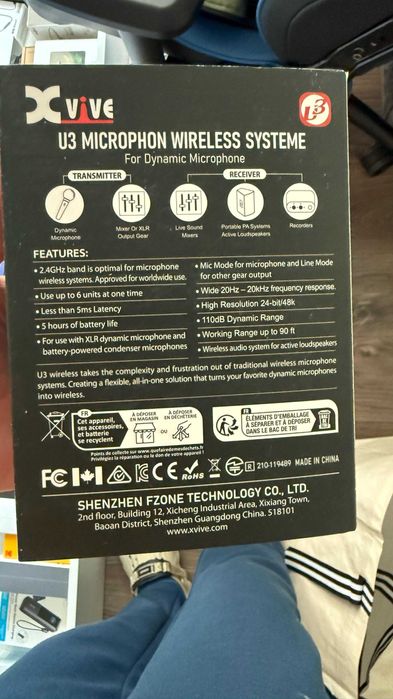 Microfon XVive U3 Microphone Wireless System