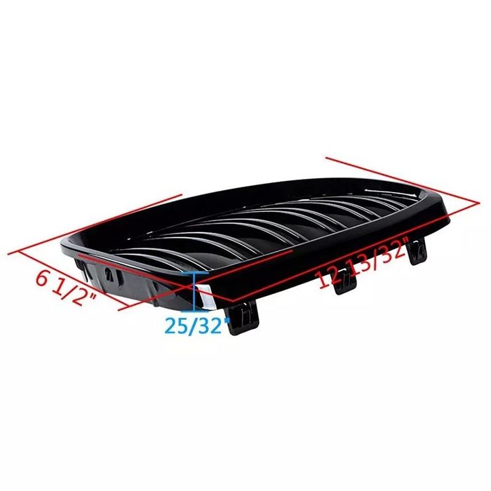 Grile Duble Bmw E92 E93 2006-2009 Negru Lucios M3