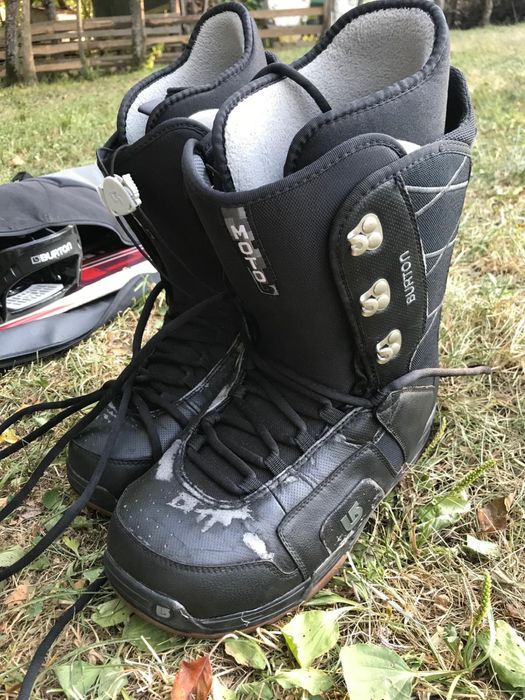 Placa snowboard cu boots si husa Burton