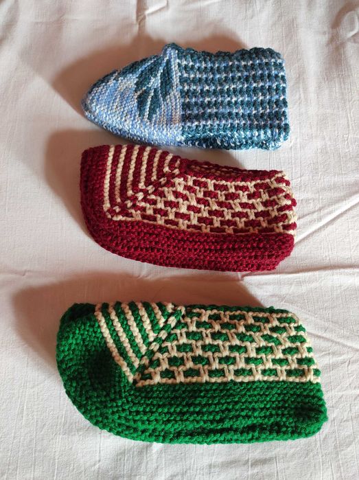 Плетени домашни терлици