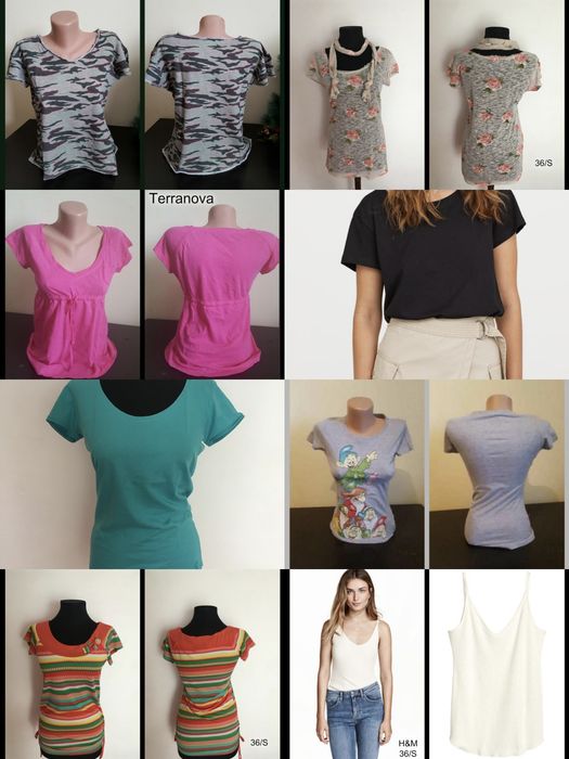 Tricouri bumbac casual XS/S