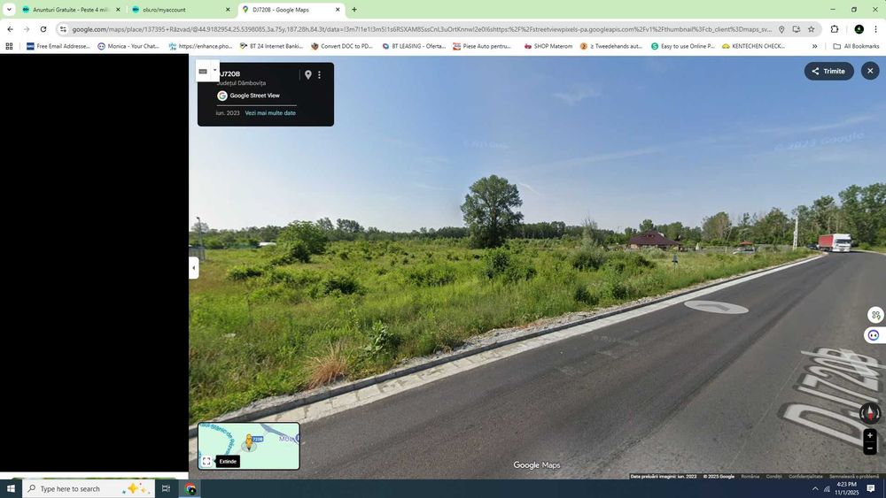 strada 33 m intravilan Parc auto-Hale etc