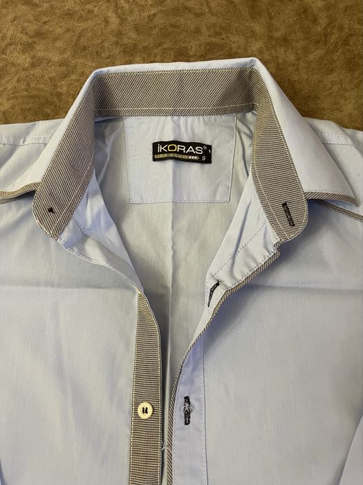 Рубашка для мальчиков с длинным рукавом на 9-11 лет