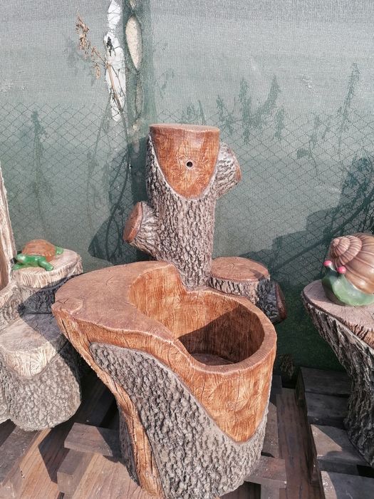 Градински чешми от декоративен бетон