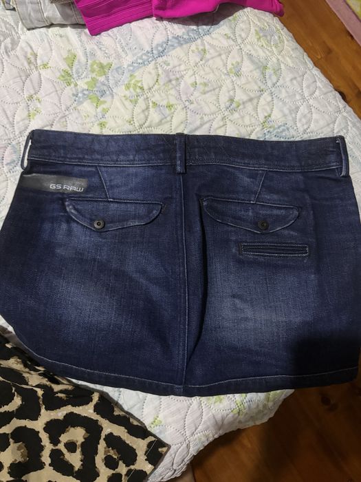 Къса, дънкова пола на G STAR RAW
