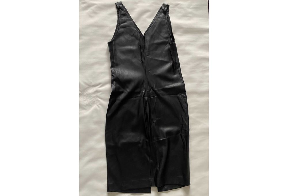 Rochie dama, piele eco, elastica, Mango, S