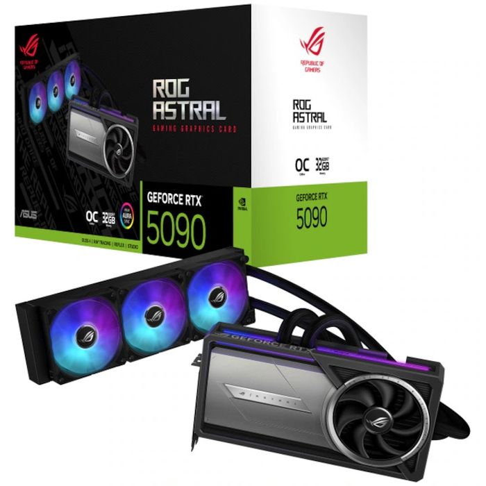 Видеокарта ASUS ROG Astral LC GeForce RTX 5090 OC Edition, 32GB GDDR7