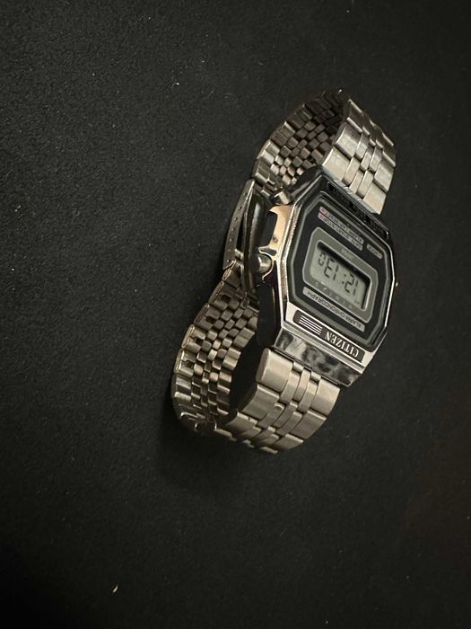 Ceas citizen dx-2051 gri fata spate lateral unghi inchis