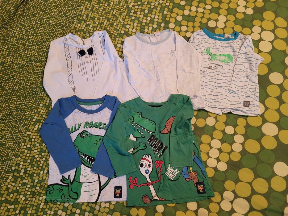 Lot bluze bumbac 9-12 luni