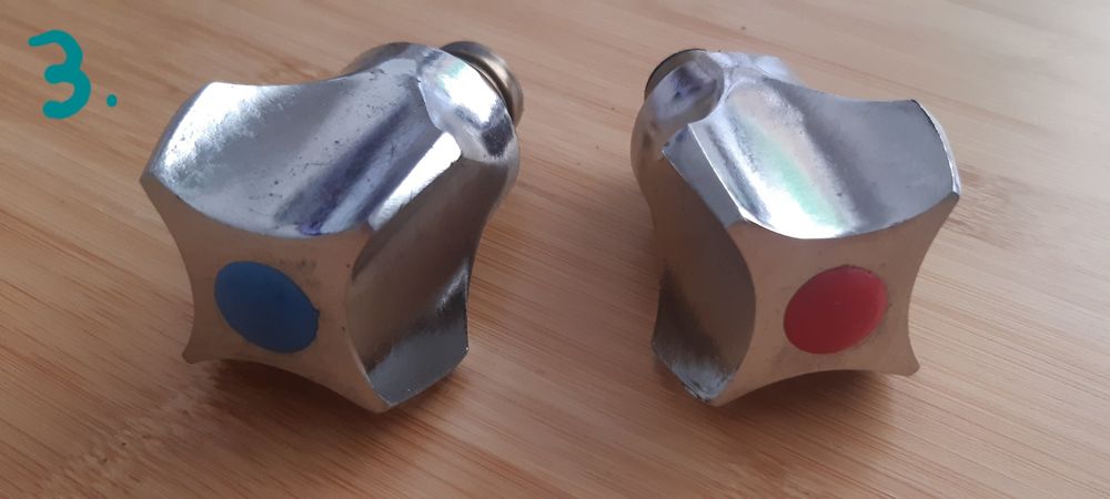 Глава за смесителна батерия 1/2" с пластмасова / метална ръкохватка