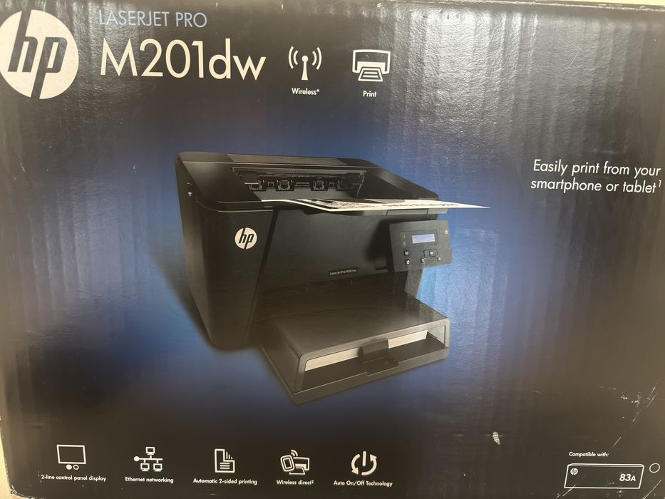 Imprimanta printer A4 laser, HP Laserjet Pro MFP M201dw, WIFI