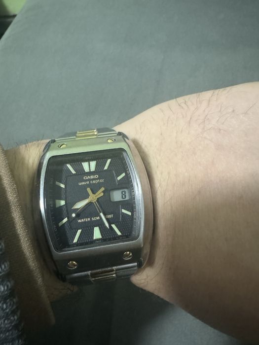 Casio wave Ceptor - Мъжки часовник,Аналогов, Радиосверяем!