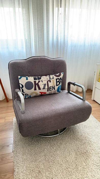 КАТО НОВ! Разтегателен фотьойл Kring  + Опция за ТОП МАТРAK