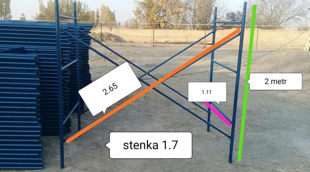 Lesa arenda. Stoyka ijarasi, Opalubka finskiy faner arenda