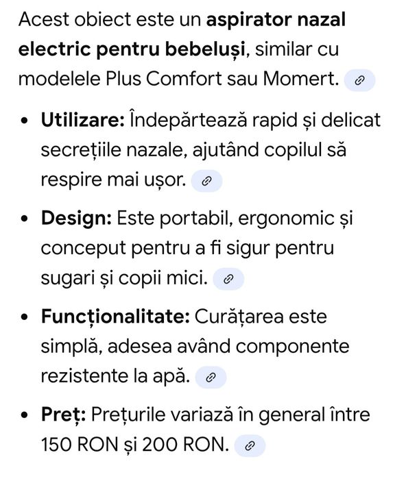 Aspirator nazal electric