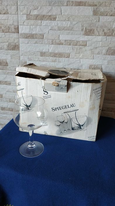 Комплект немски кристални чаши за вино - Spiegelau Echtkristall