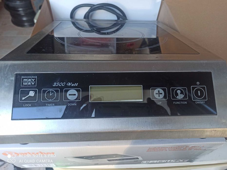 Професионален индукционен единичен котлон may way -3500w