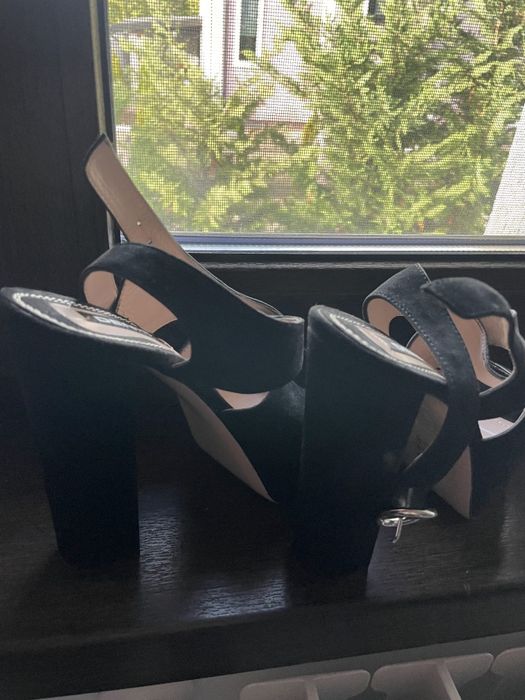 Sandale ,36, platforma, negre