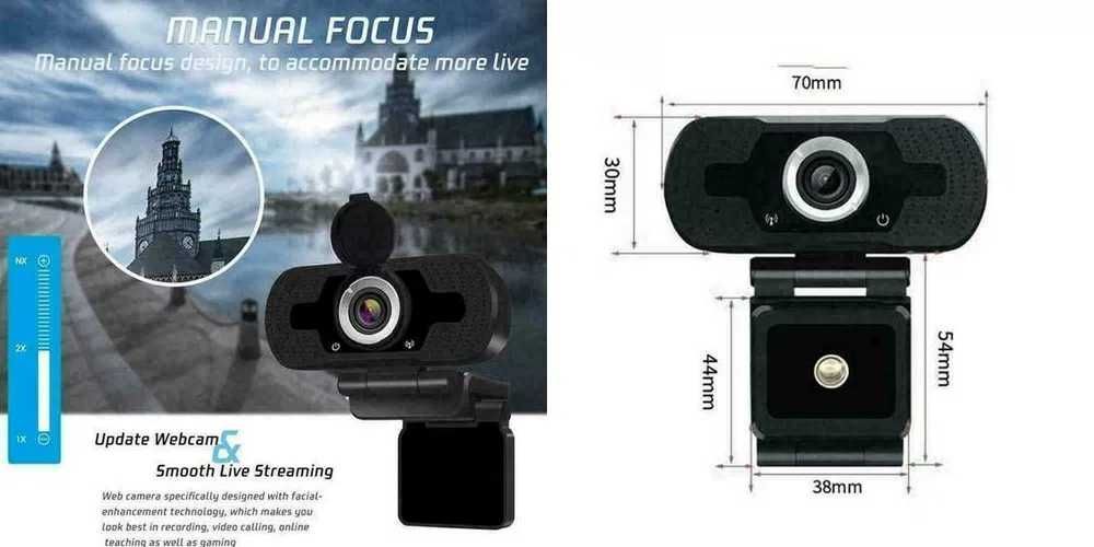 Camera 1080P Full HD USB Webcam microfon PC Desktop / Laptop. Noua!