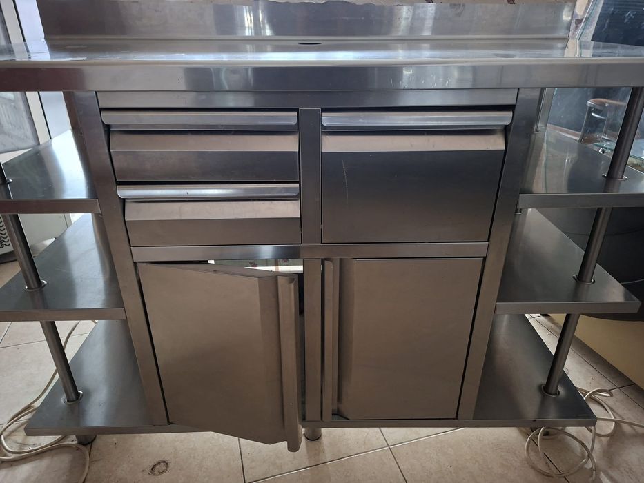 Masa espressor profesionala din otel inoxidabil