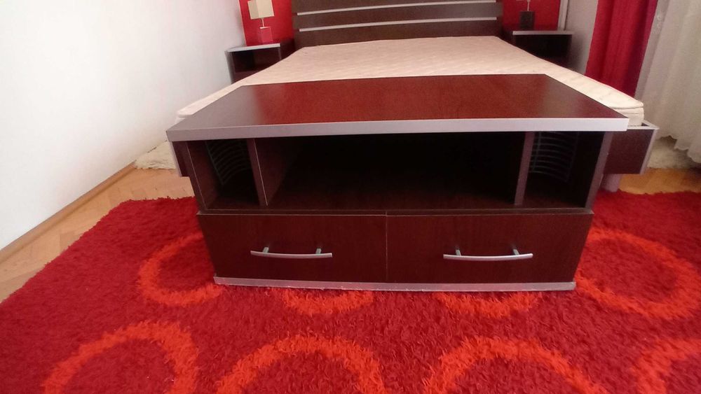 Covor shaggy, culoare rosie