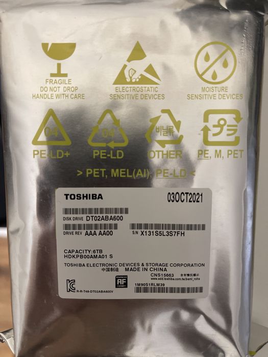 6TB HDD жесткий диск