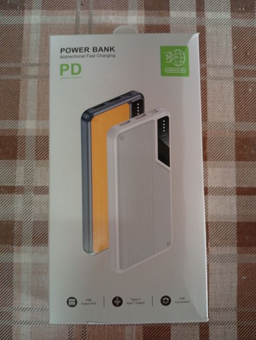 Baterie externa Power bank 10000 mah 22.5W alba