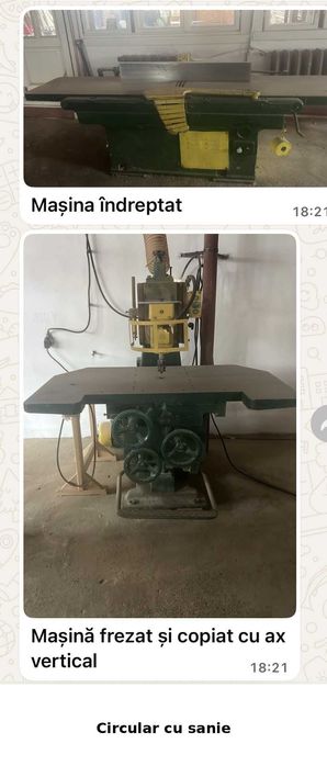 Vânzare utilaje tâmplărie / închiriere spațiu industrial cu utilaje sau fără – Focșani